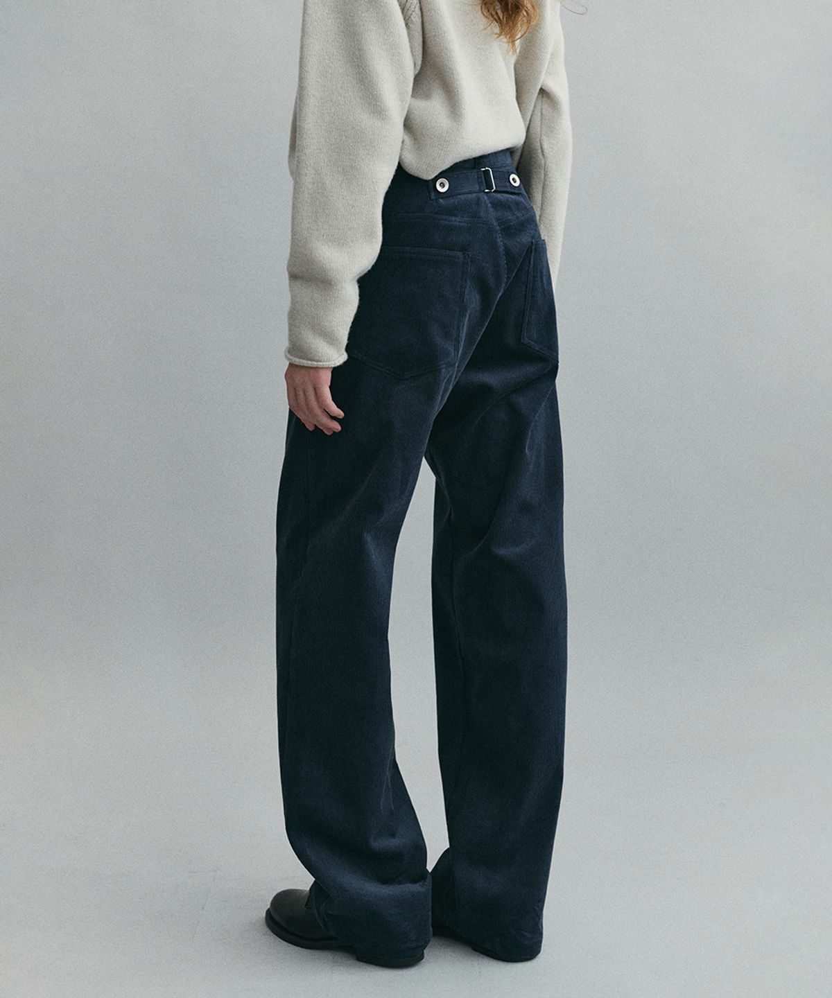 아우브아워(AUBOUR) [기모] classic corduroy pants (fog midnight)