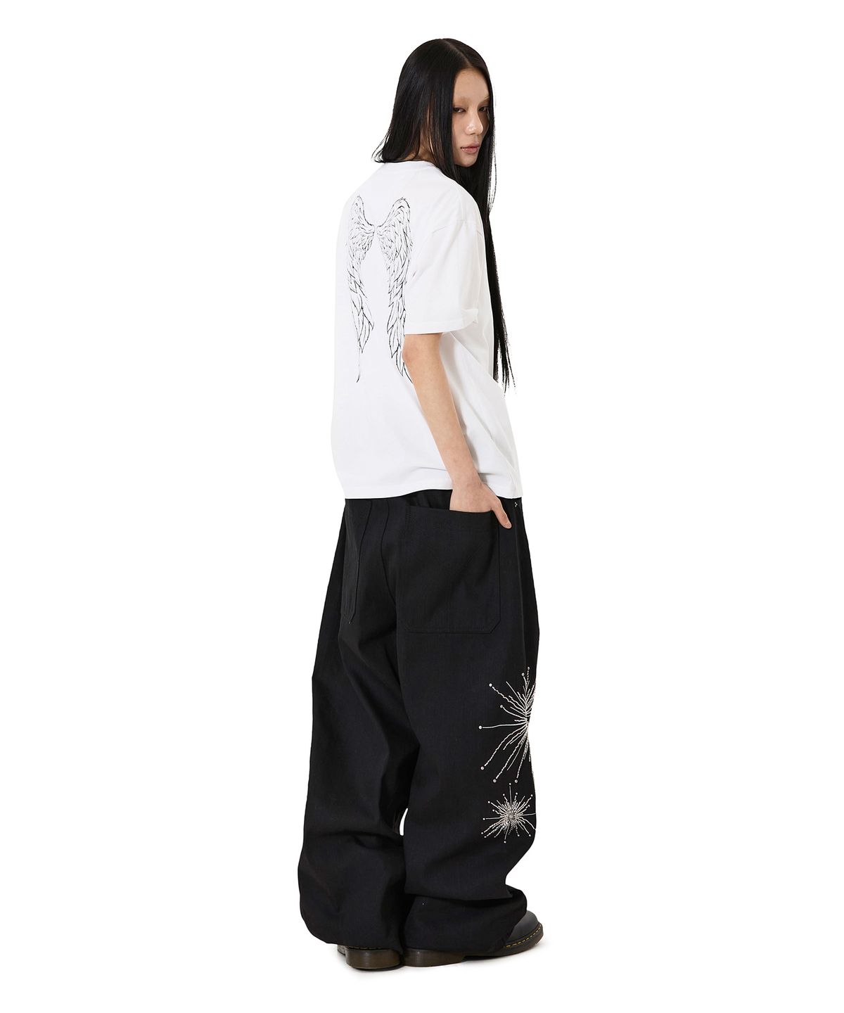 오픈야드(오와이)(OPENYARD(OY)) HOLY WINGS TEE - WHITE