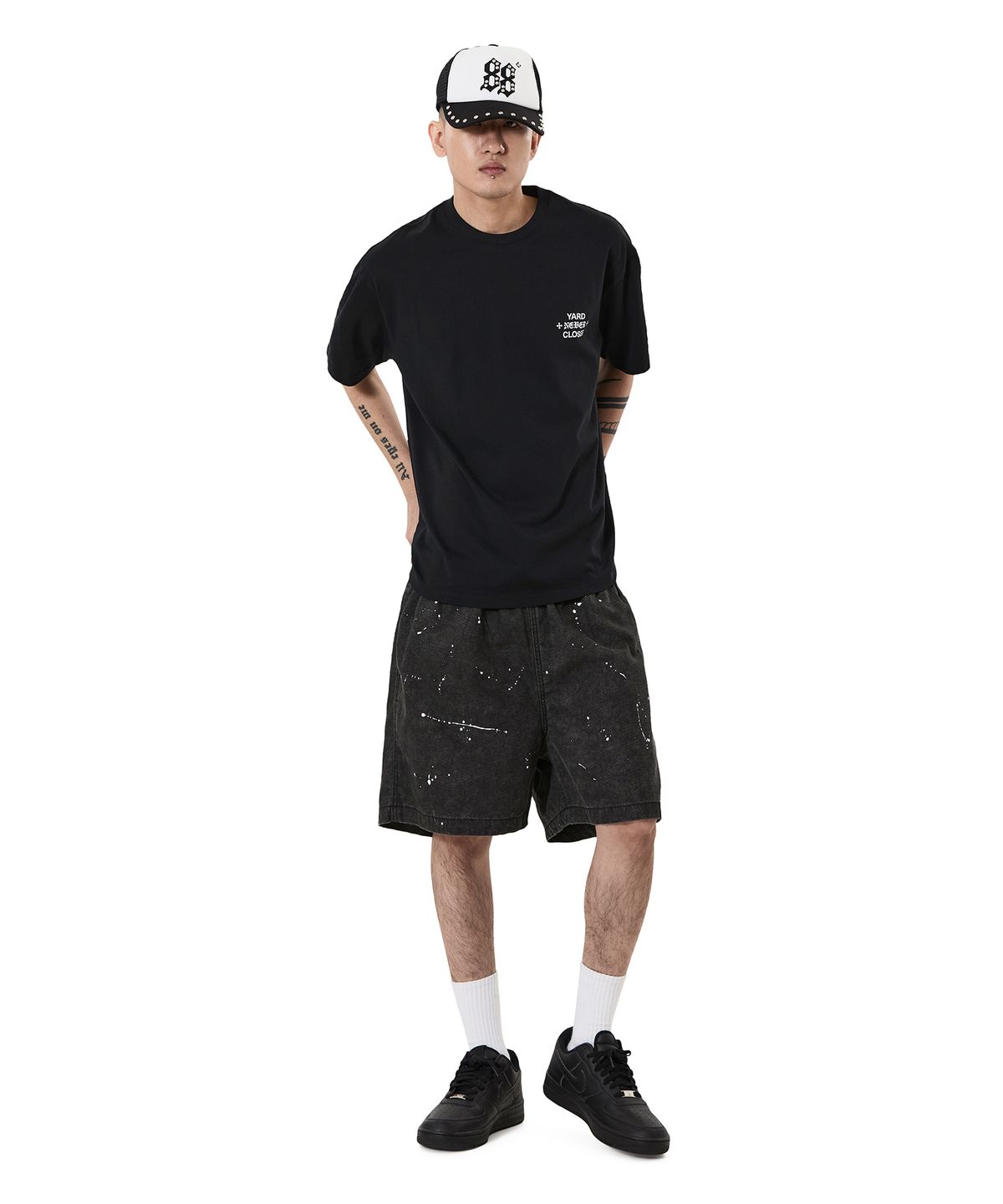 오픈야드(오와이)(OPENYARD(OY)) HOLY WINGS TEE - BLACK