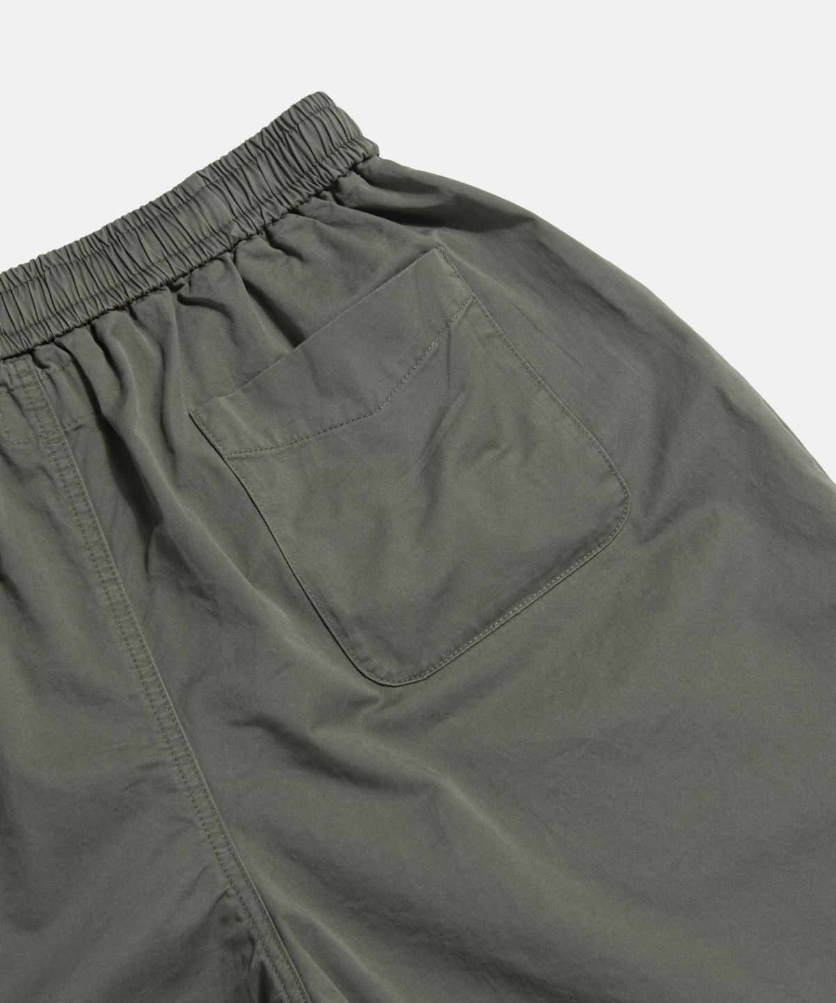 에스피오나지(ESPIONAGE) Wide Officer Shorts Dark Grey