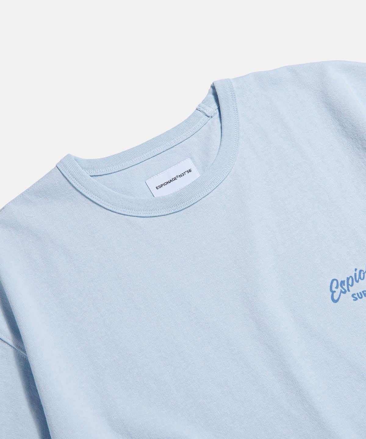 에스피오나지(ESPIONAGE) Surf Club Heavyweight Tee Ice Blue