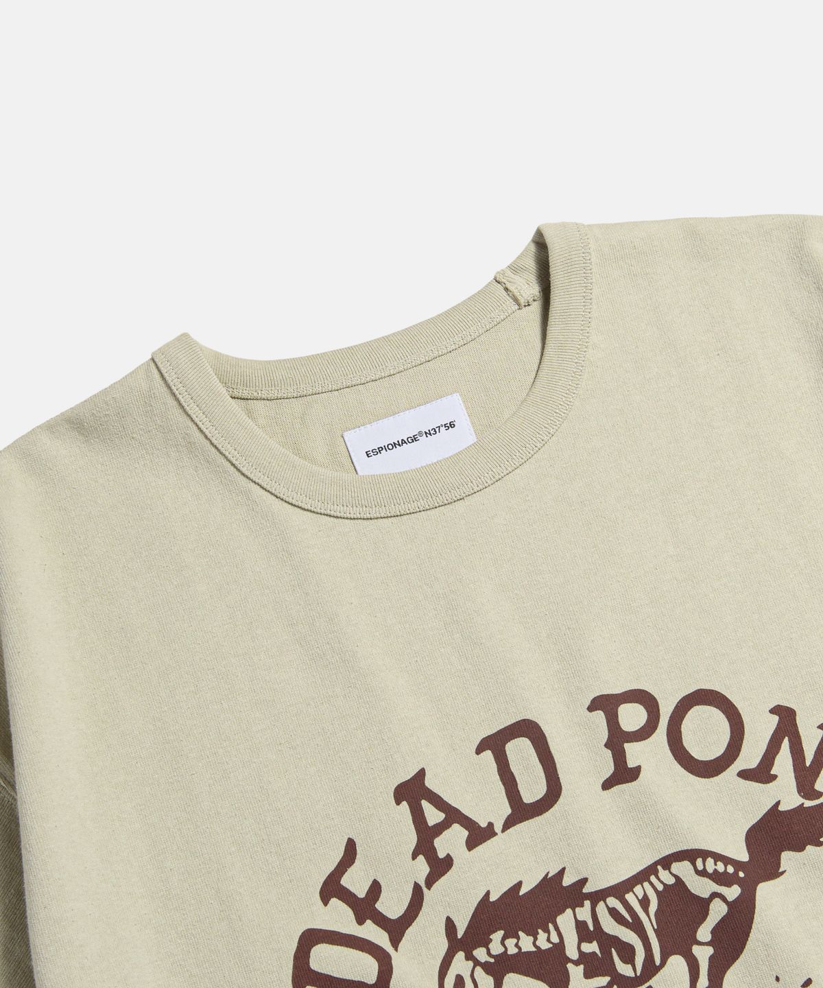 에스피오나지(ESPIONAGE) Dead Pony Service Heavyweight Tee Sand