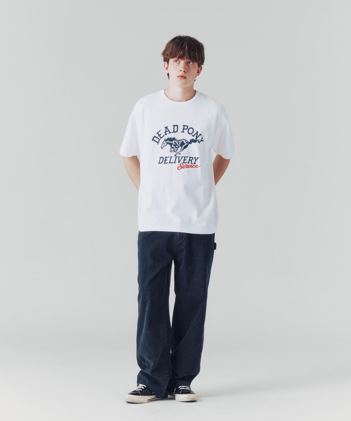 에스피오나지(ESPIONAGE) Dead Pony Service Heavyweight Tee Off White