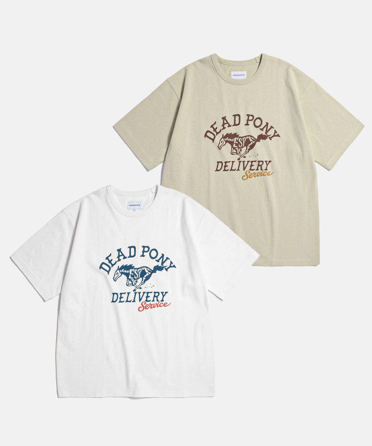 에스피오나지(ESPIONAGE) Dead Pony Service Heavyweight Tee Off White
