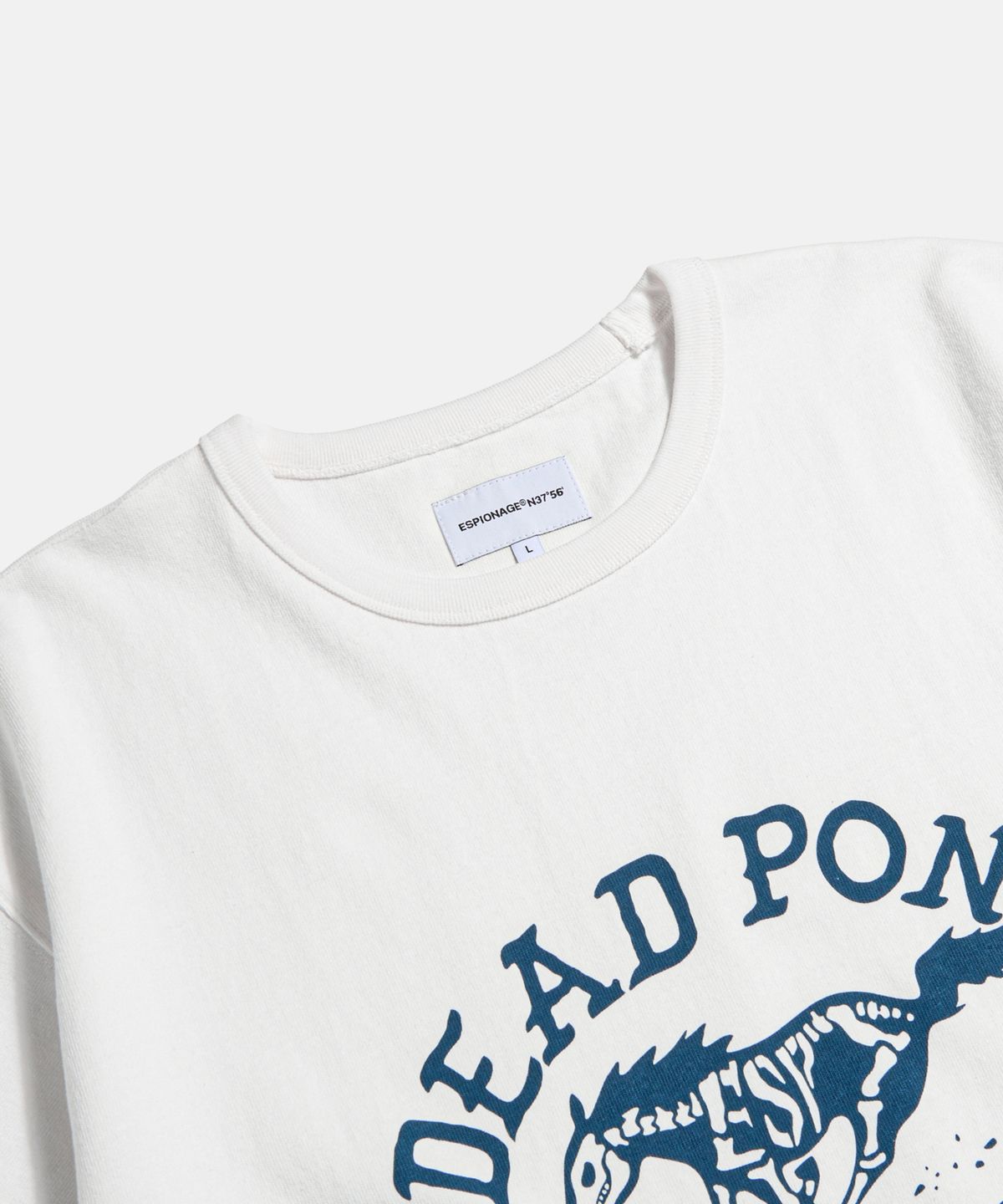 에스피오나지(ESPIONAGE) Dead Pony Service Heavyweight Tee Off White