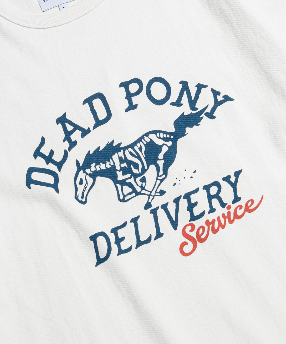 에스피오나지(ESPIONAGE) Dead Pony Service Heavyweight Tee Off White