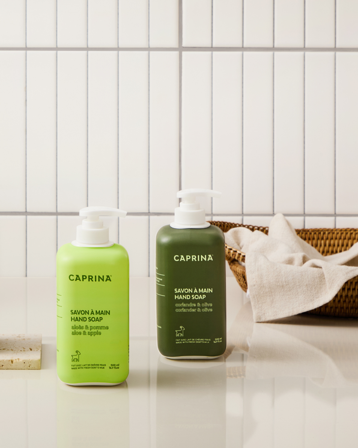 카프리나(CAPRINA) 프레쉬 산양밀크 리퀴드 핸드솝 500ml 고수&올리브향