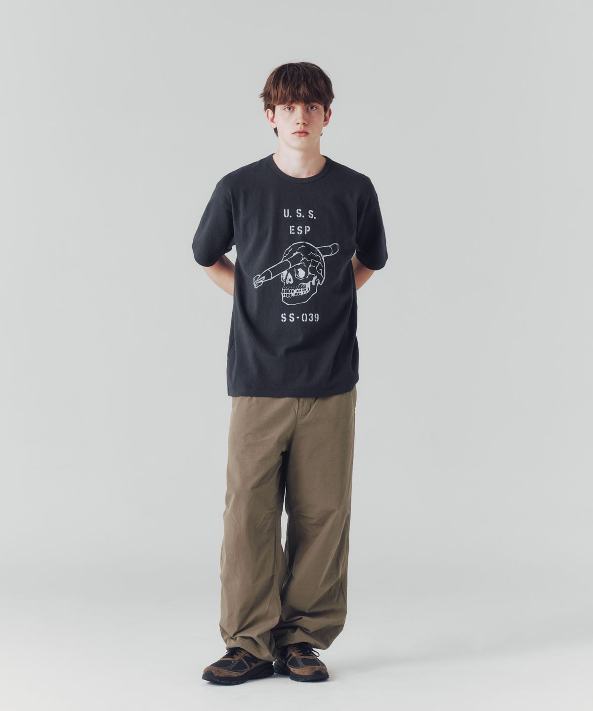 에스피오나지(ESPIONAGE) U.S.S. Heavyweight Tee Vintage Black