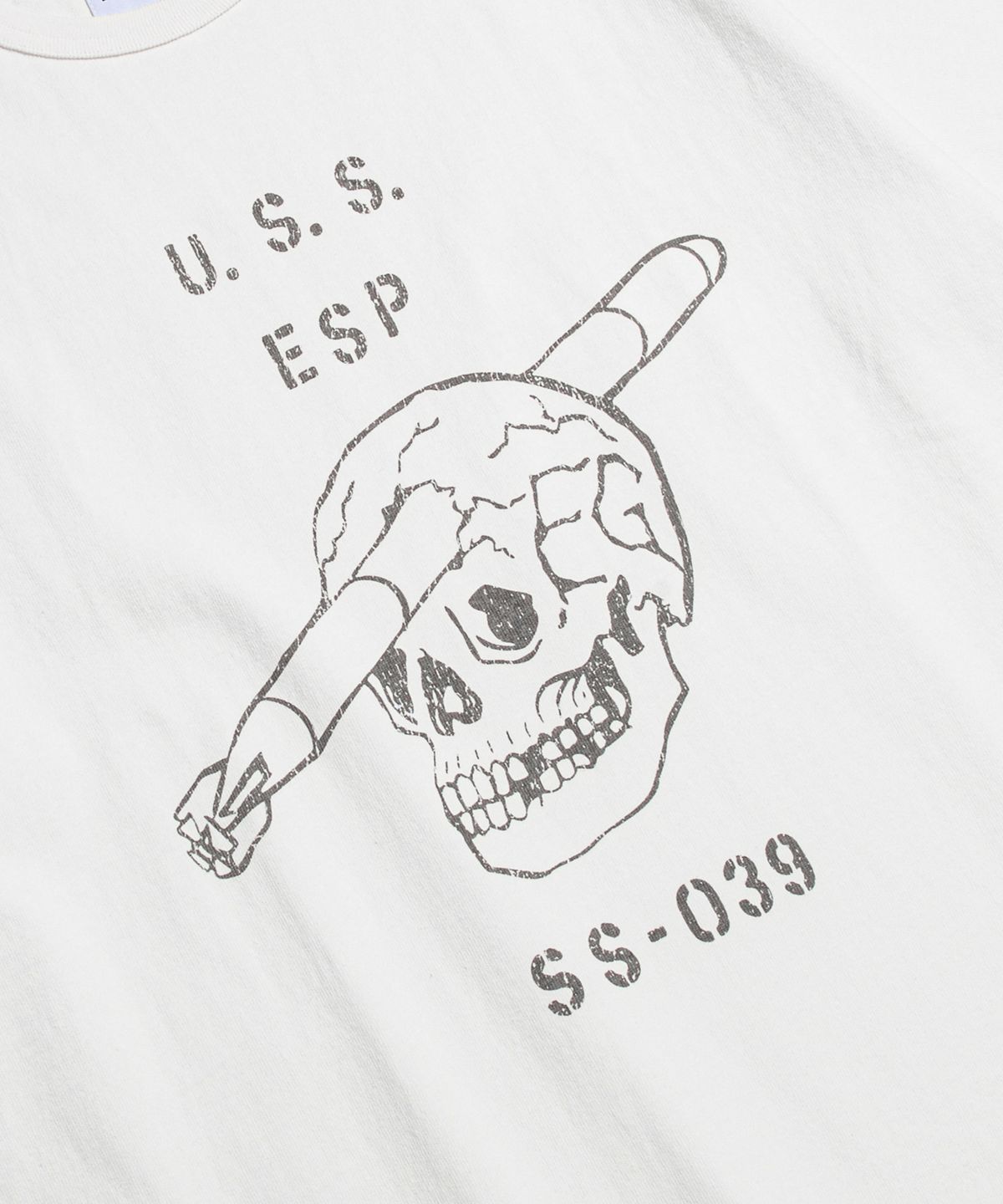 에스피오나지(ESPIONAGE) U.S.S. Heavyweight Tee Off White