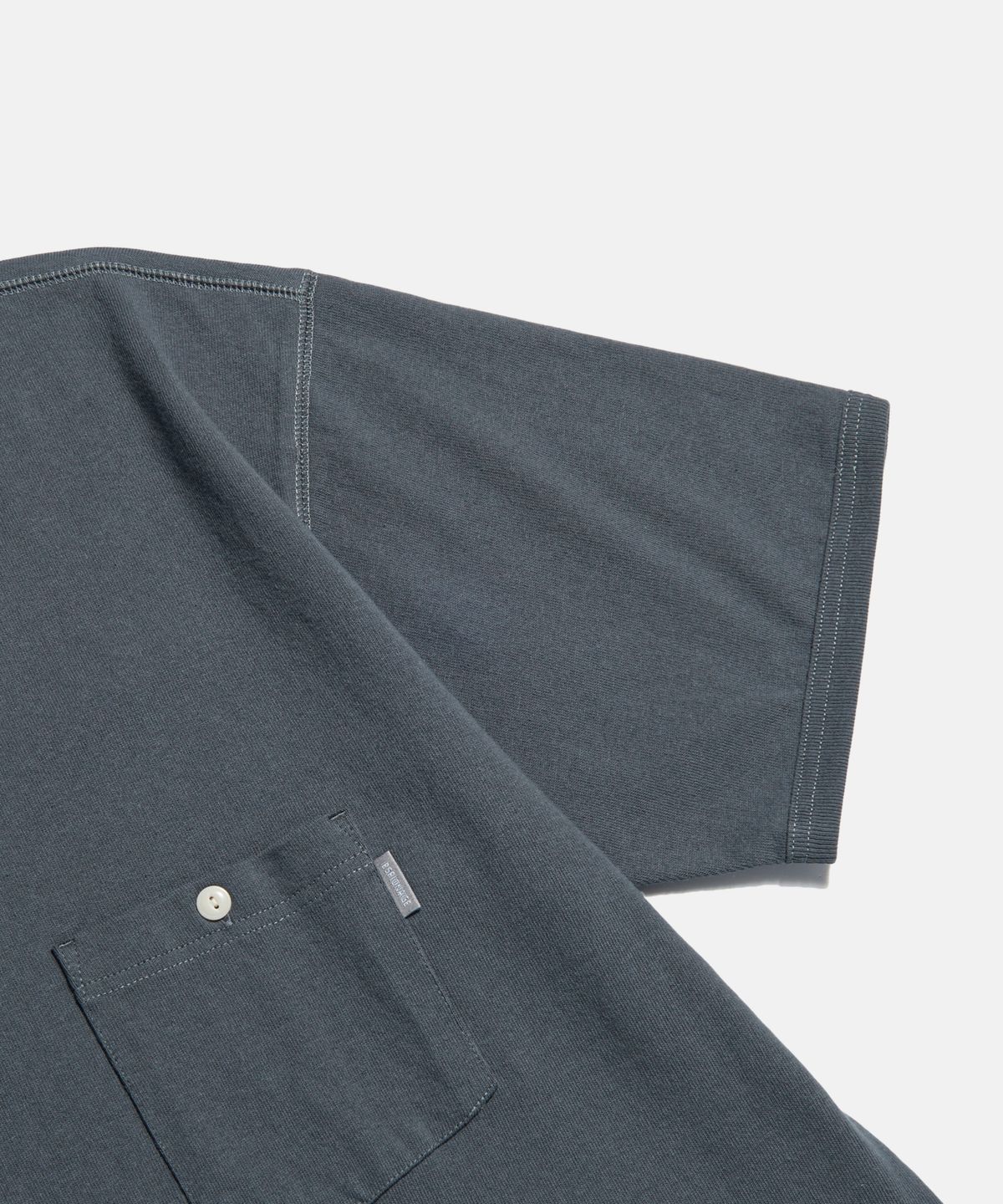 에스피오나지(ESPIONAGE) Wide Henley Pocket Tee Slate