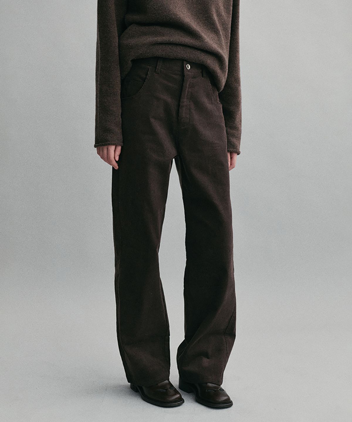 아우브아워(AUBOUR) classic corduroy pants (vintage brown)