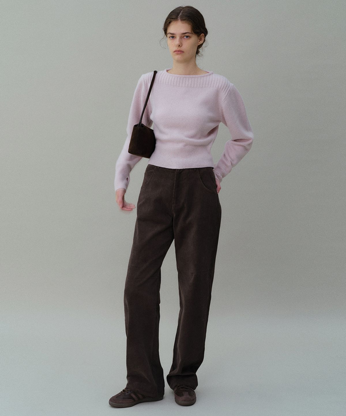 아우브아워(AUBOUR) classic corduroy pants (vintage brown)