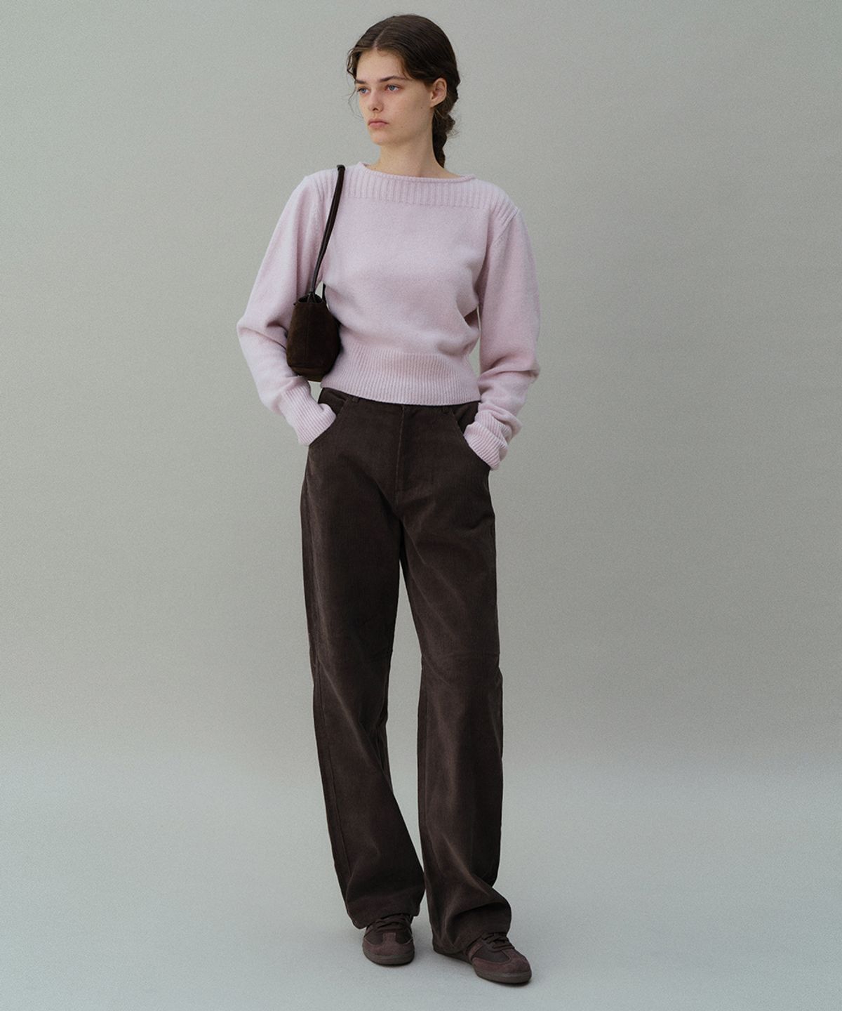 아우브아워(AUBOUR) classic corduroy pants (vintage brown)