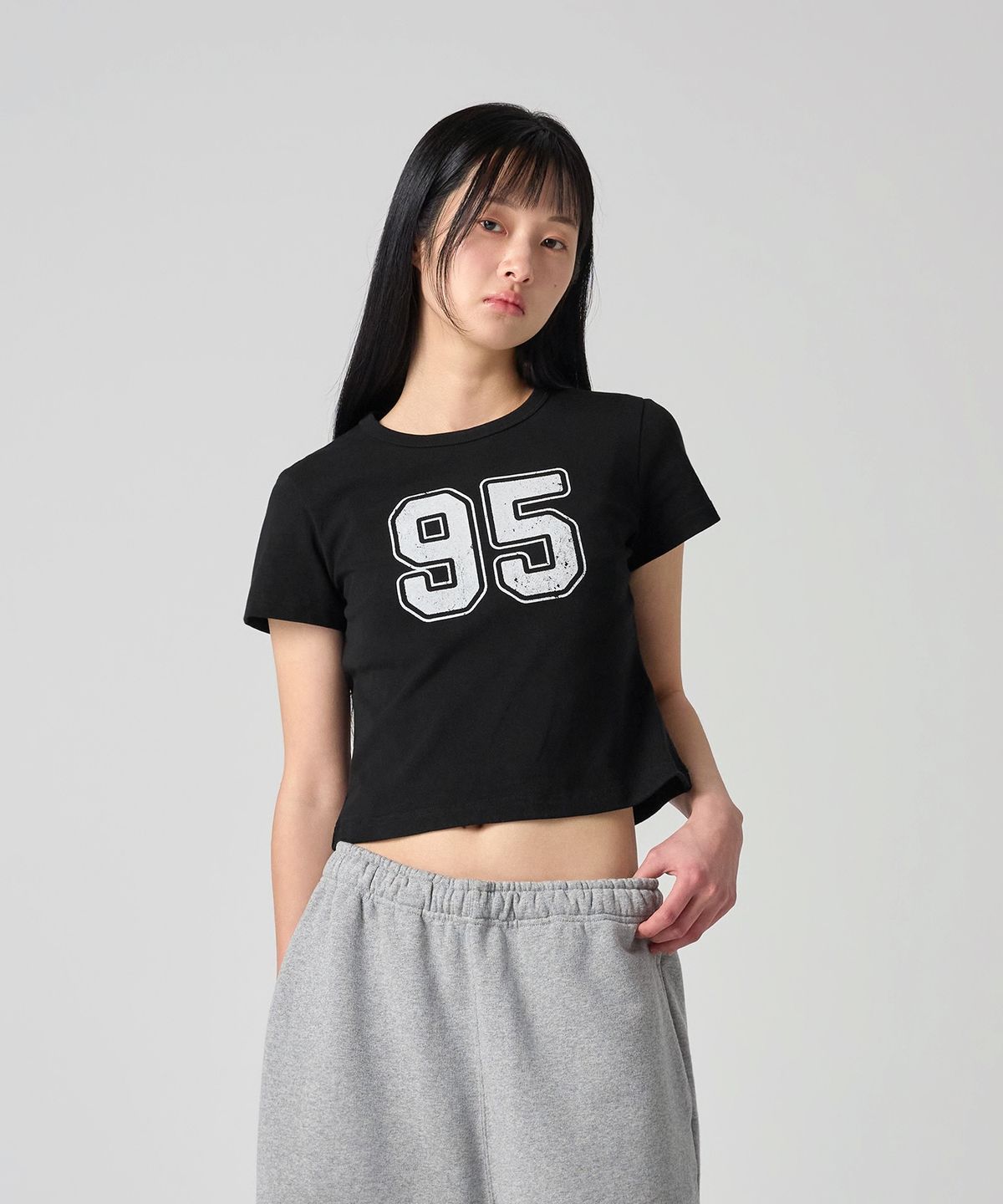 챔피온(CHAMPION) 여성 95 크롭 티셔츠 4color