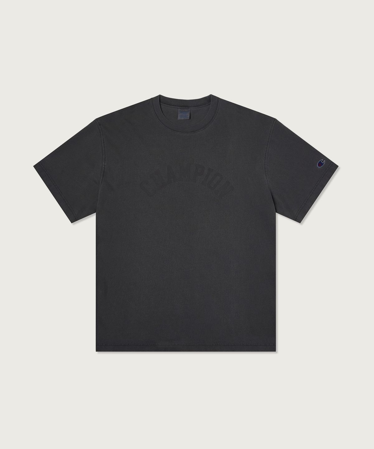 챔피온(CHAMPION) 아치 로고 가먼트다잉 티셔츠 3color