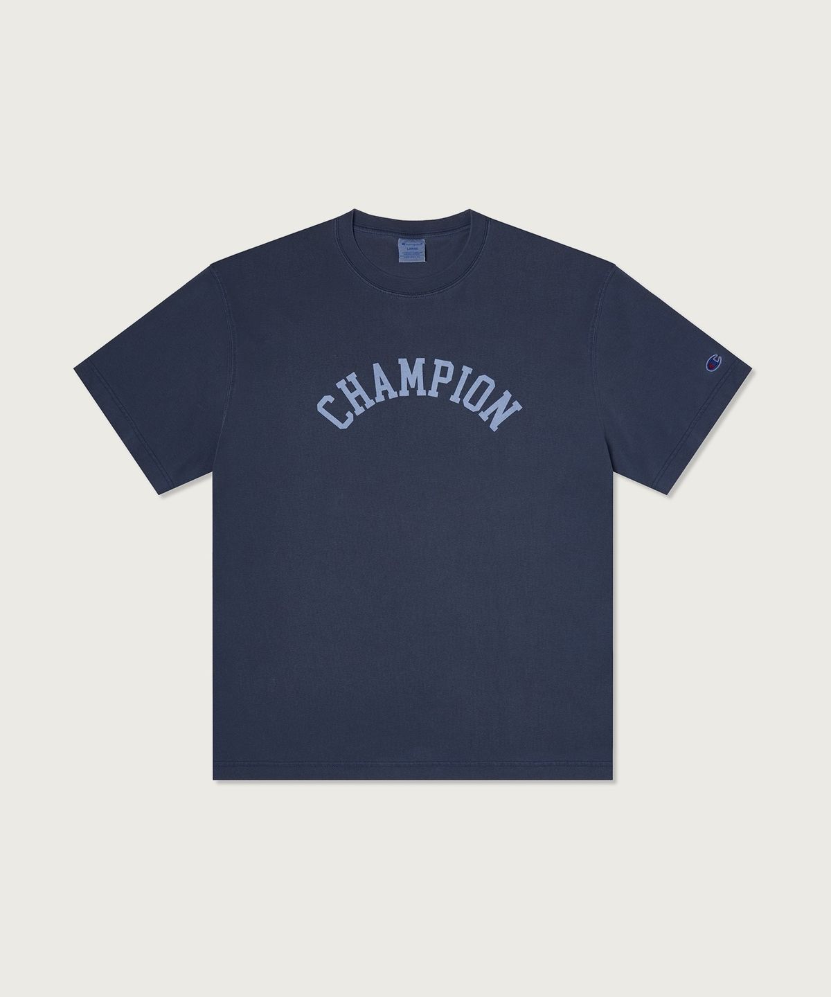 챔피온(CHAMPION) 아치 로고 가먼트다잉 티셔츠 3color