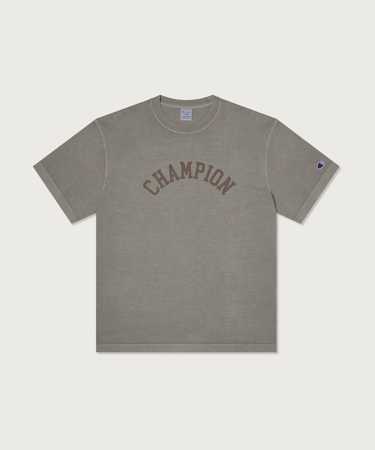 챔피온(CHAMPION) 아치 로고 가먼트다잉 티셔츠 3color