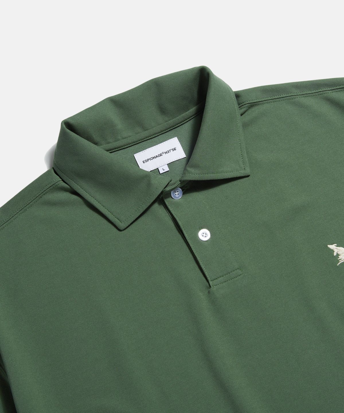 에스피오나지(ESPIONAGE) Over Pique Polo Shirt Grass