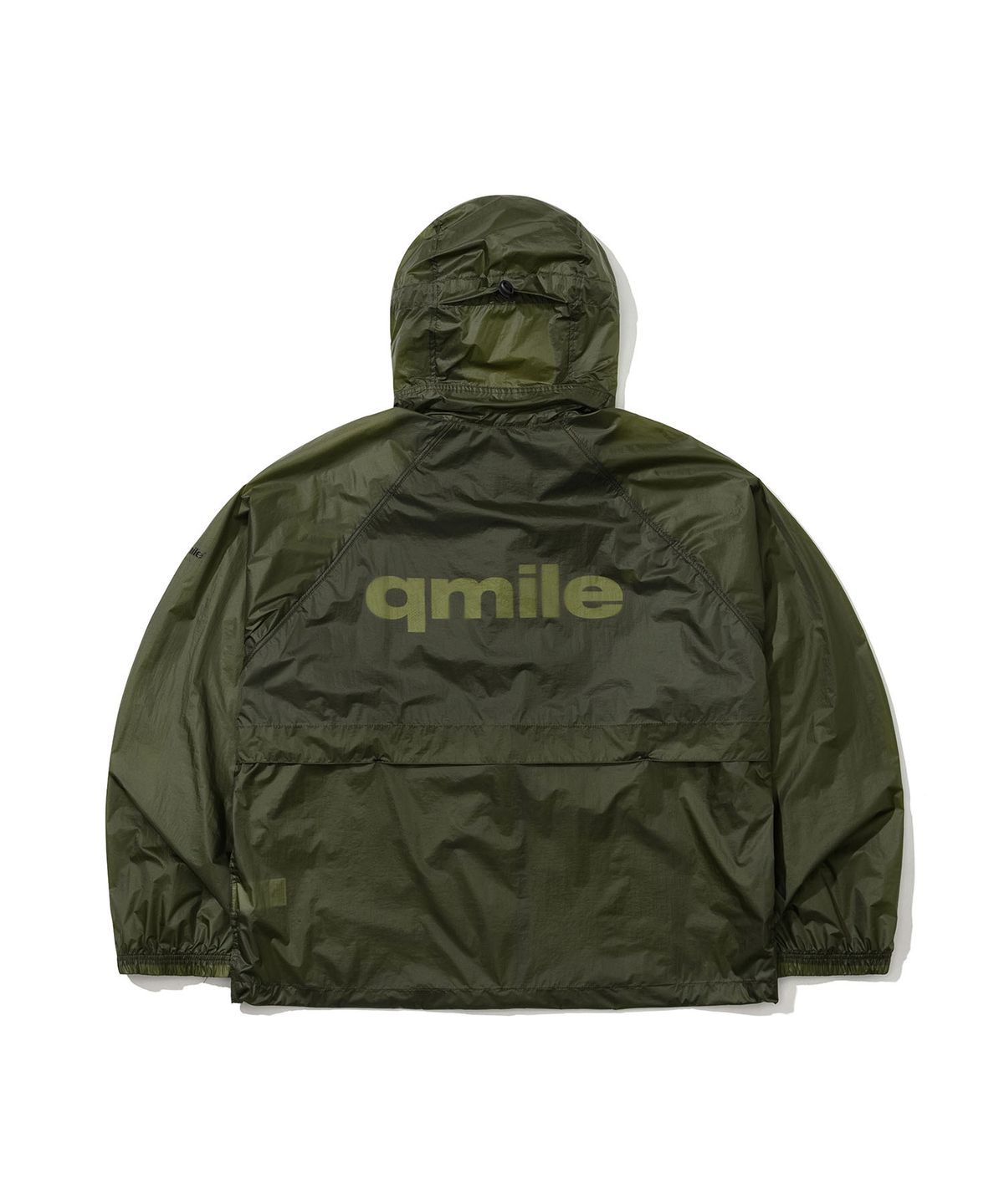 큐마일(QMILE) 301 백 벤트 윈드브레이커 자켓 카키