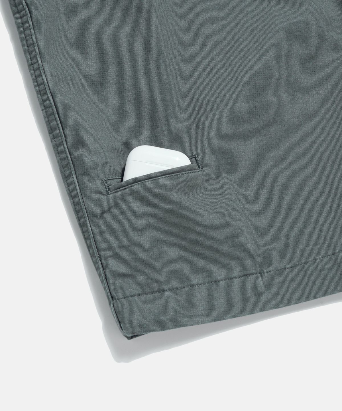 에스피오나지(ESPIONAGE) Washed Cotton Surf Shorts Dove Grey