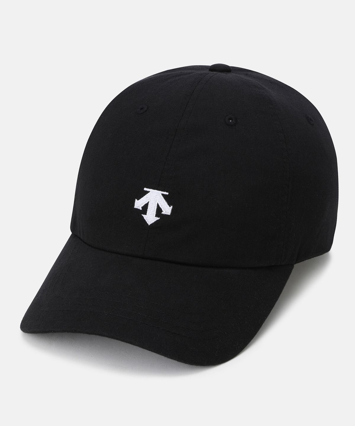 데상트(DESCENTE) 스피릿 로고 코튼 볼캡 블랙 SR123UCP3A