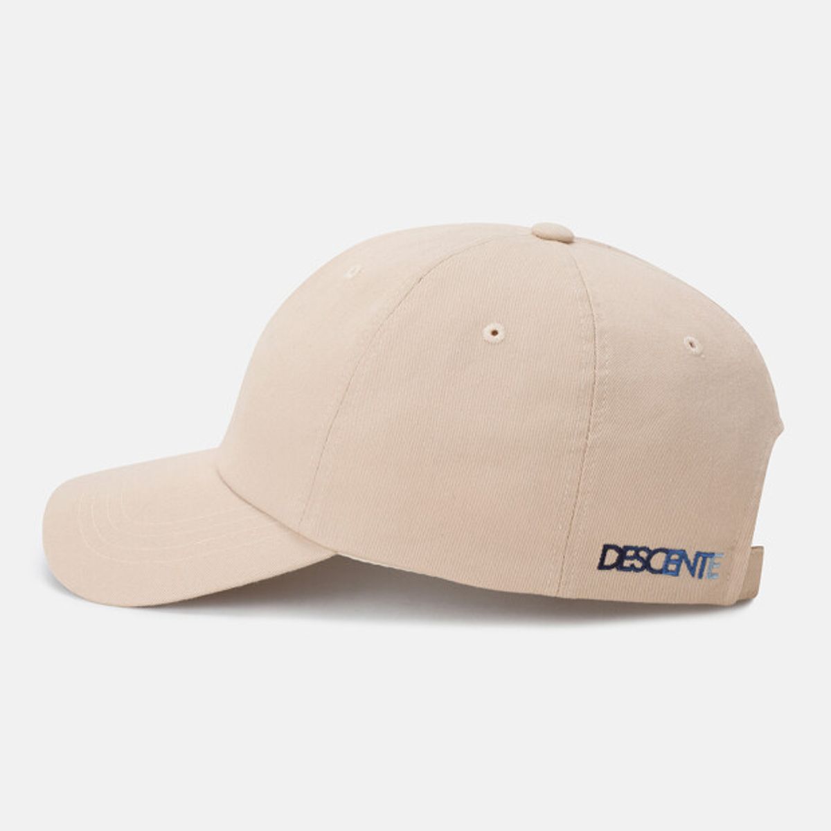 데상트(DESCENTE) 스피릿 로고 코튼 볼캡 베이지 SR123UCP3A