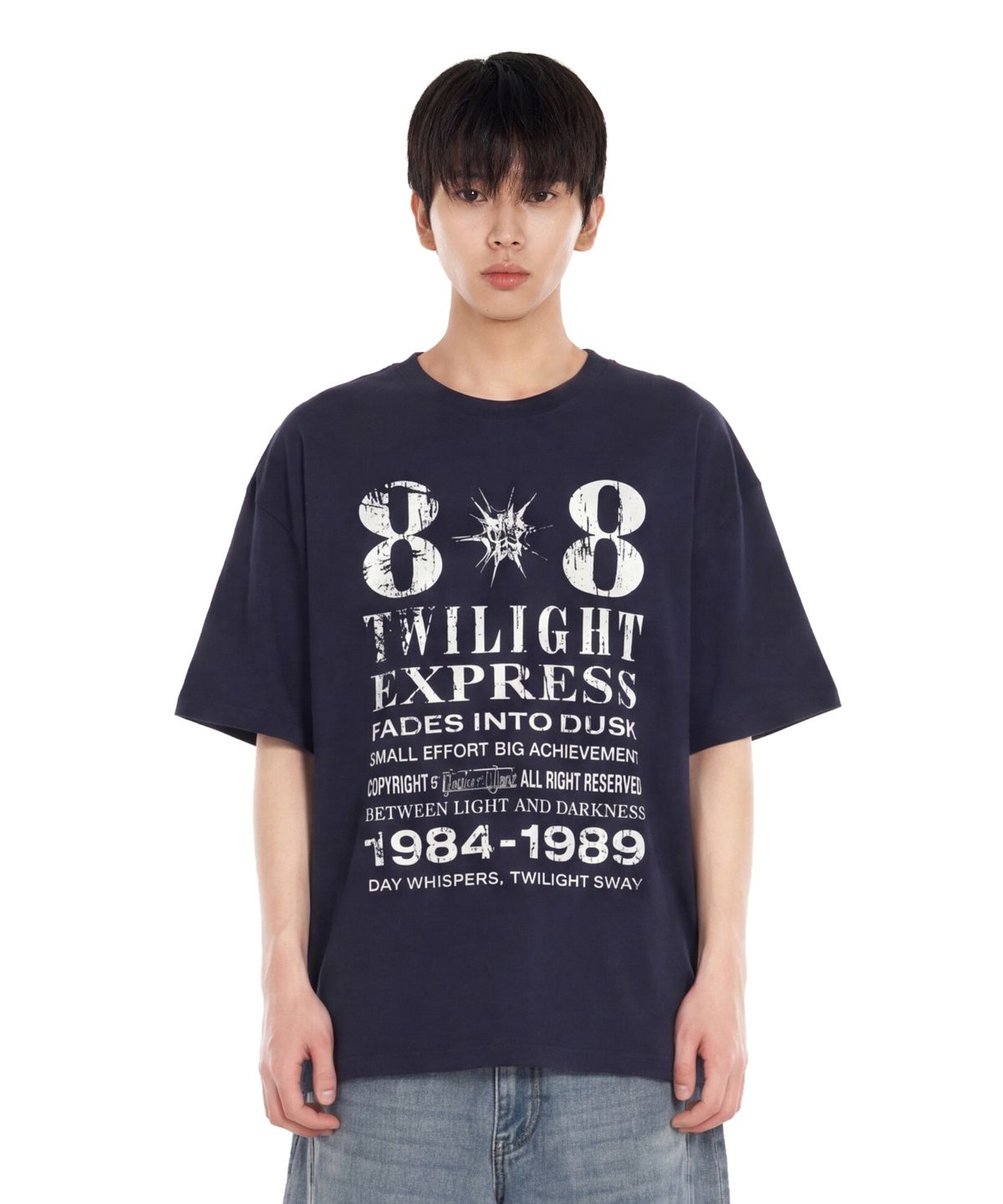 아이돈워너셀(IDWS) Novichi T-Shirt Navy