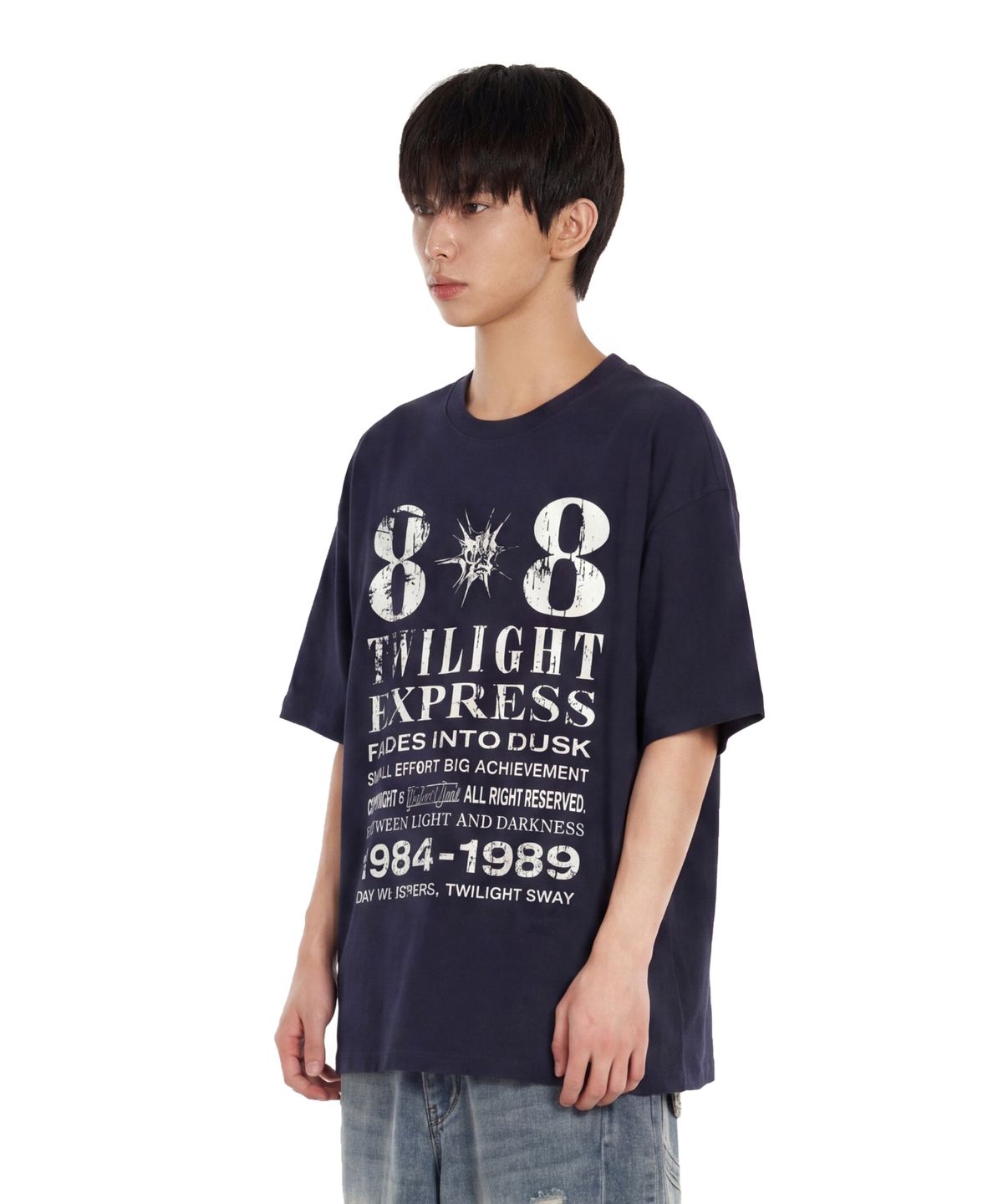 아이돈워너셀(IDWS) Novichi T-Shirt Navy