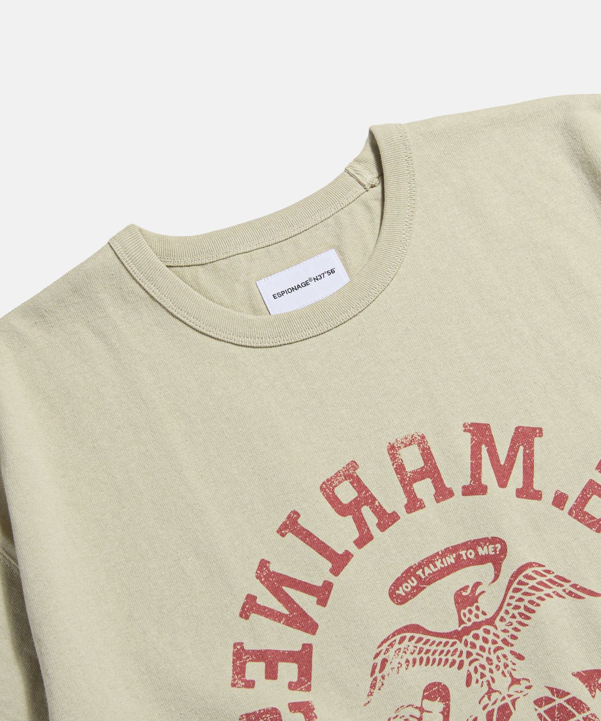 에스피오나지(ESPIONAGE) Travis Marines Heavyweight Tee Sand