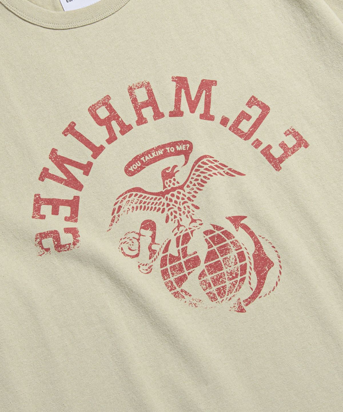 에스피오나지(ESPIONAGE) Travis Marines Heavyweight Tee Sand