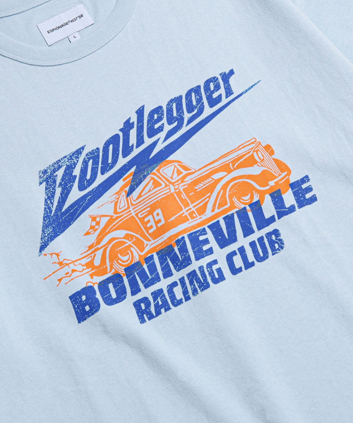 에스피오나지(ESPIONAGE) Bootlegger Heavyweight Tee Ice Blue
