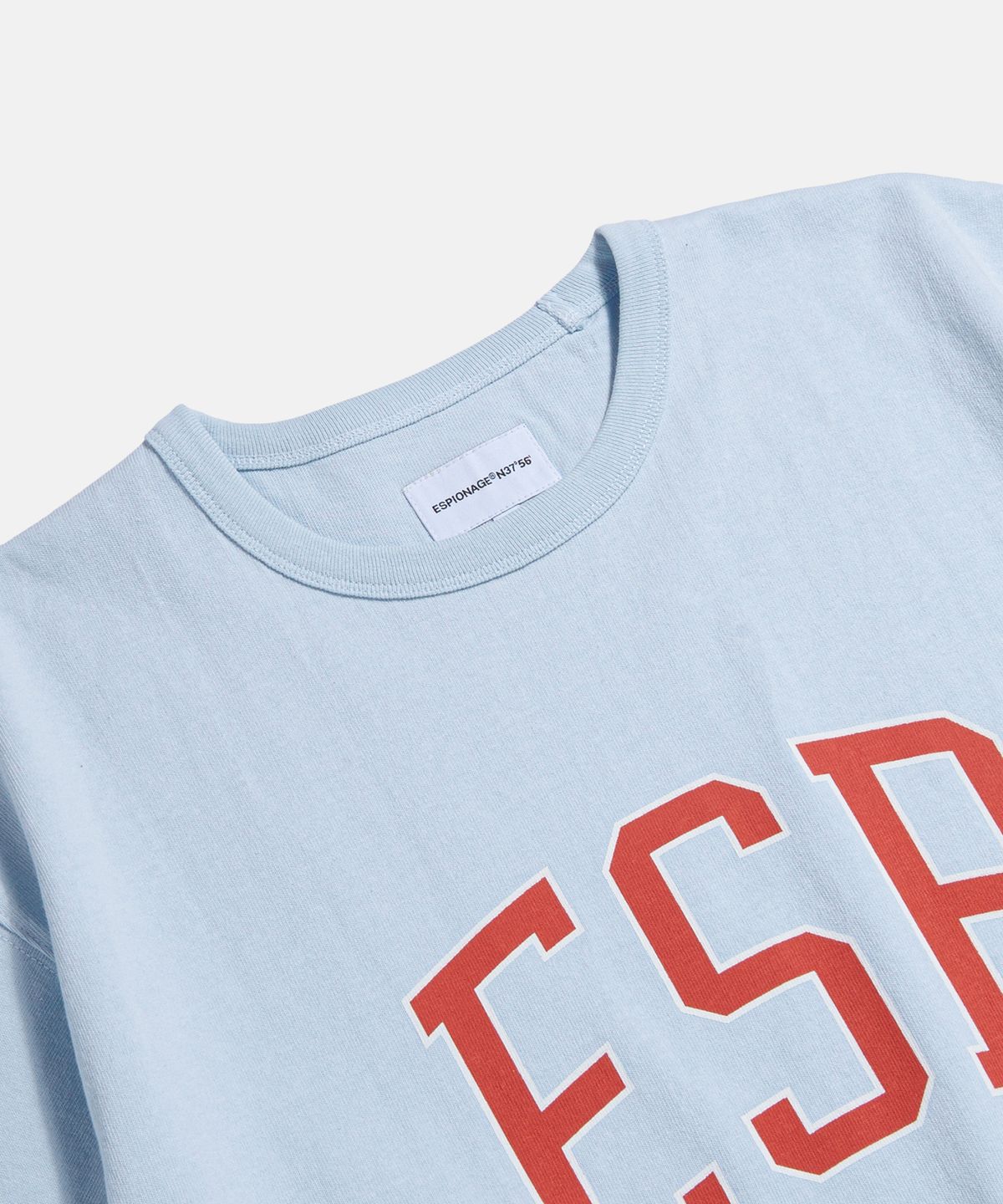 에스피오나지(ESPIONAGE) ESP.College Logo Heavyweight Tee Ice Blue