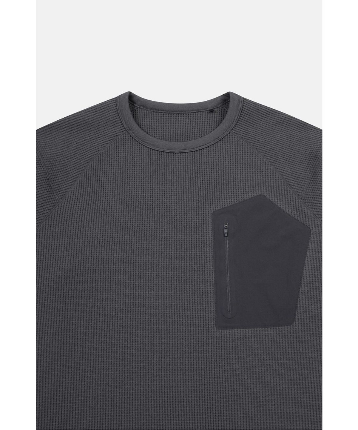 코오롱스포츠(KOLON SPORT) 남성 와플 라운드넥 반팔 티셔츠 (SET-UP) TLTCM26581DGY