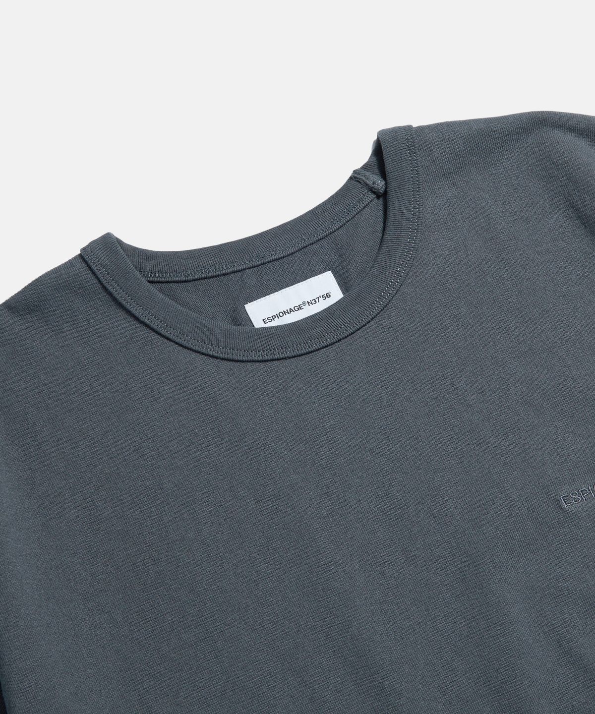 에스피오나지(ESPIONAGE) Standard Logo Heavyweight Tee Slate