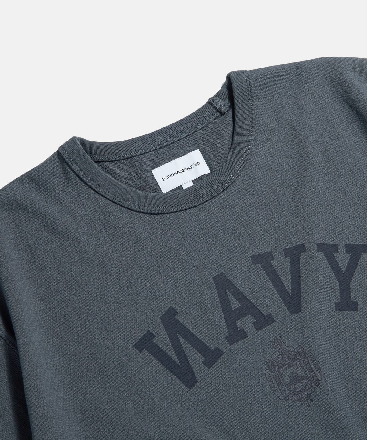 에스피오나지(ESPIONAGE) NAVAL Academy Heavyweight Tee Slate