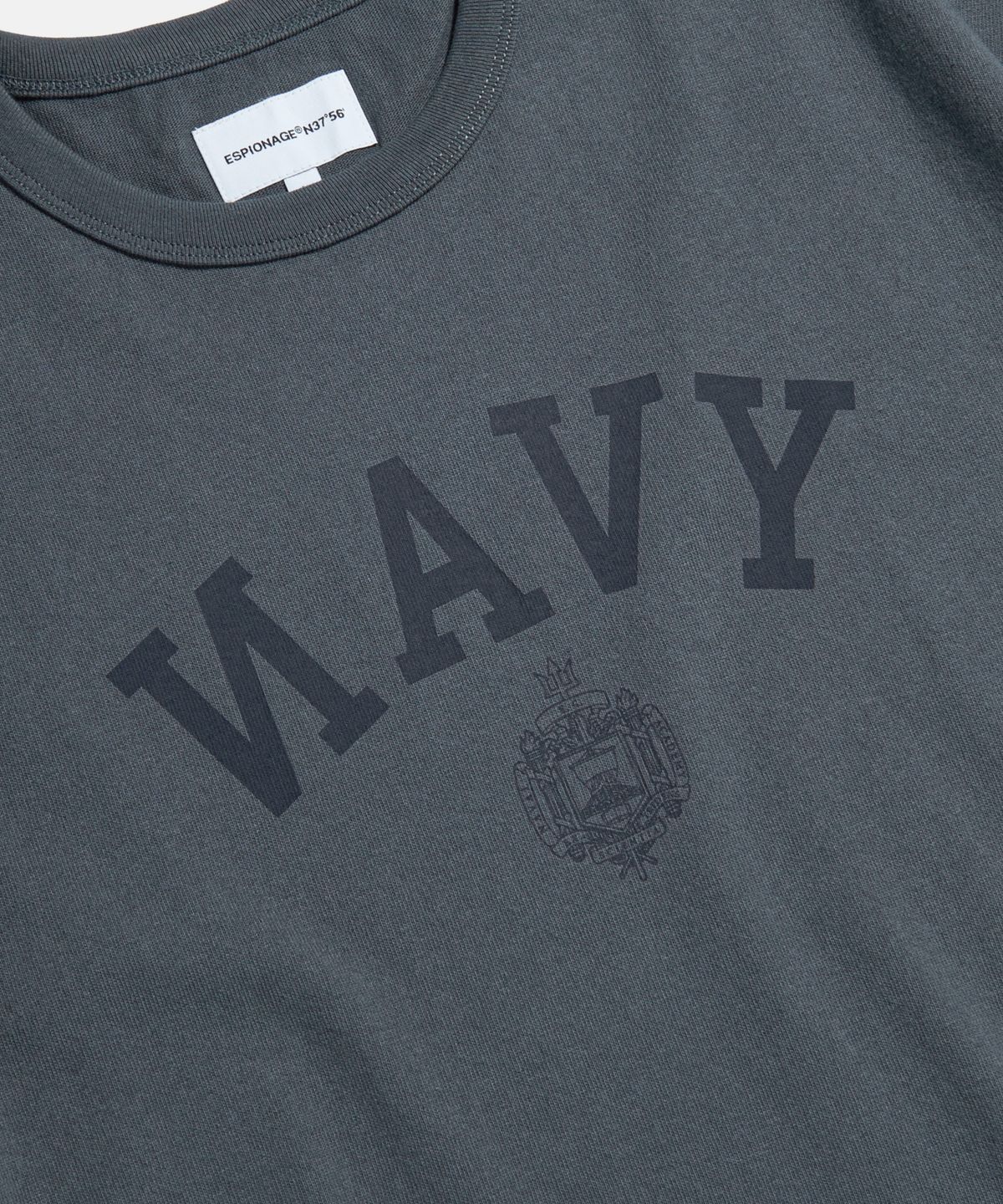 에스피오나지(ESPIONAGE) NAVAL Academy Heavyweight Tee Slate