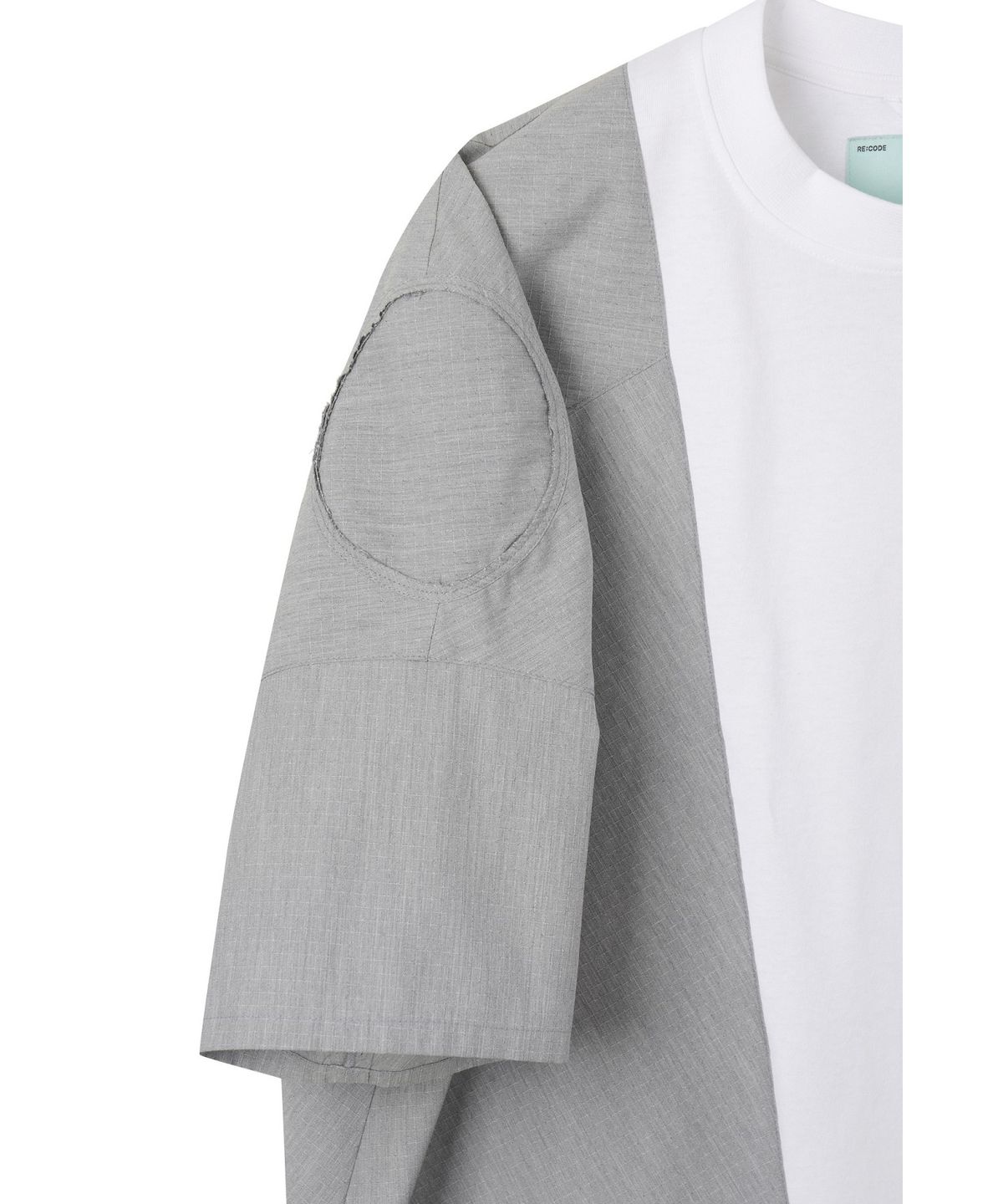 래코드(RECODE) Half Fabric Mixed Top ver.2 R0TAM26220WHX