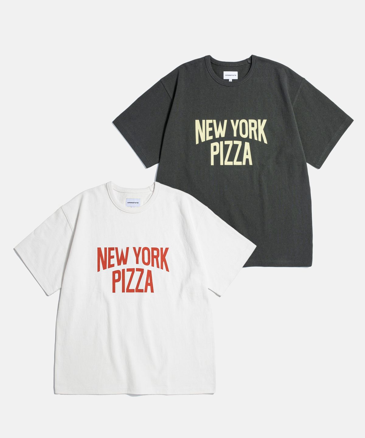 에스피오나지(ESPIONAGE) NY Pizza Heavyweight Tee Off White