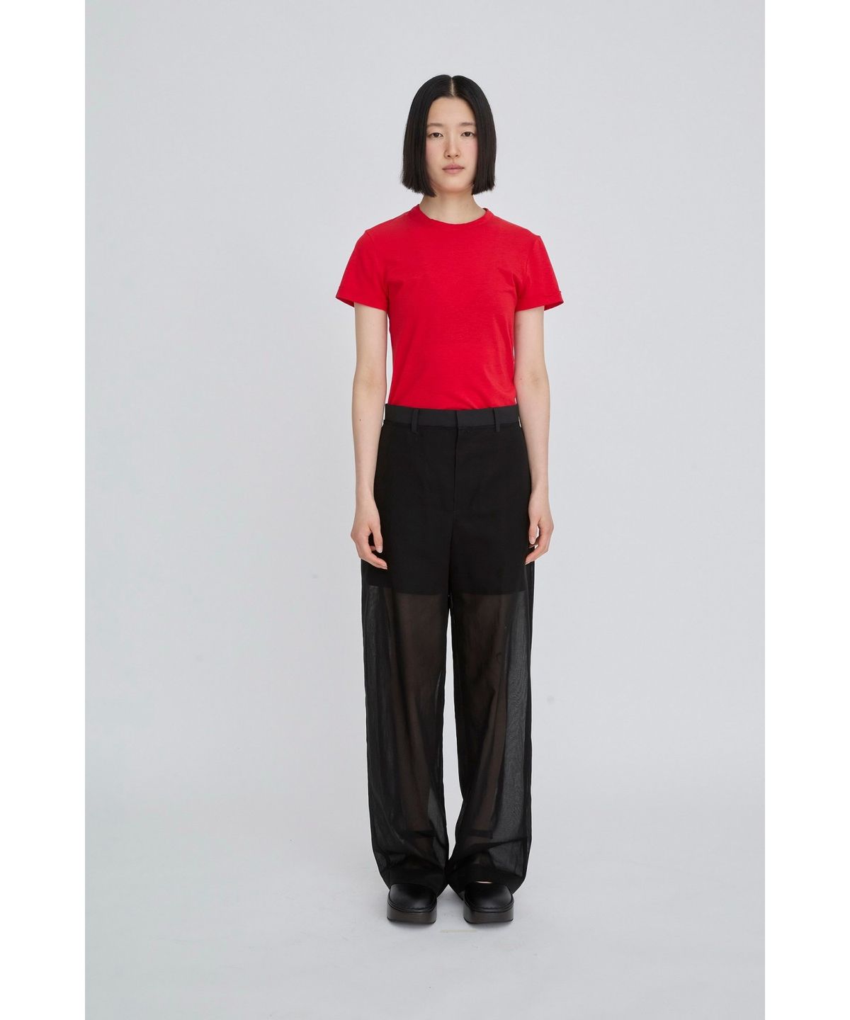 래코드(RECODE) Layered Sheer Pants RQPAM26530BKX