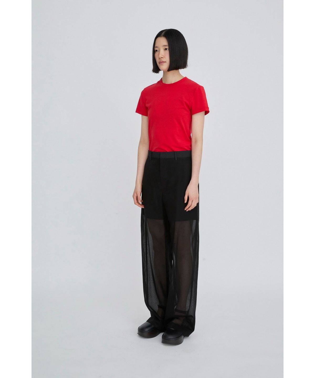 래코드(RECODE) Layered Sheer Pants RQPAM26530BKX