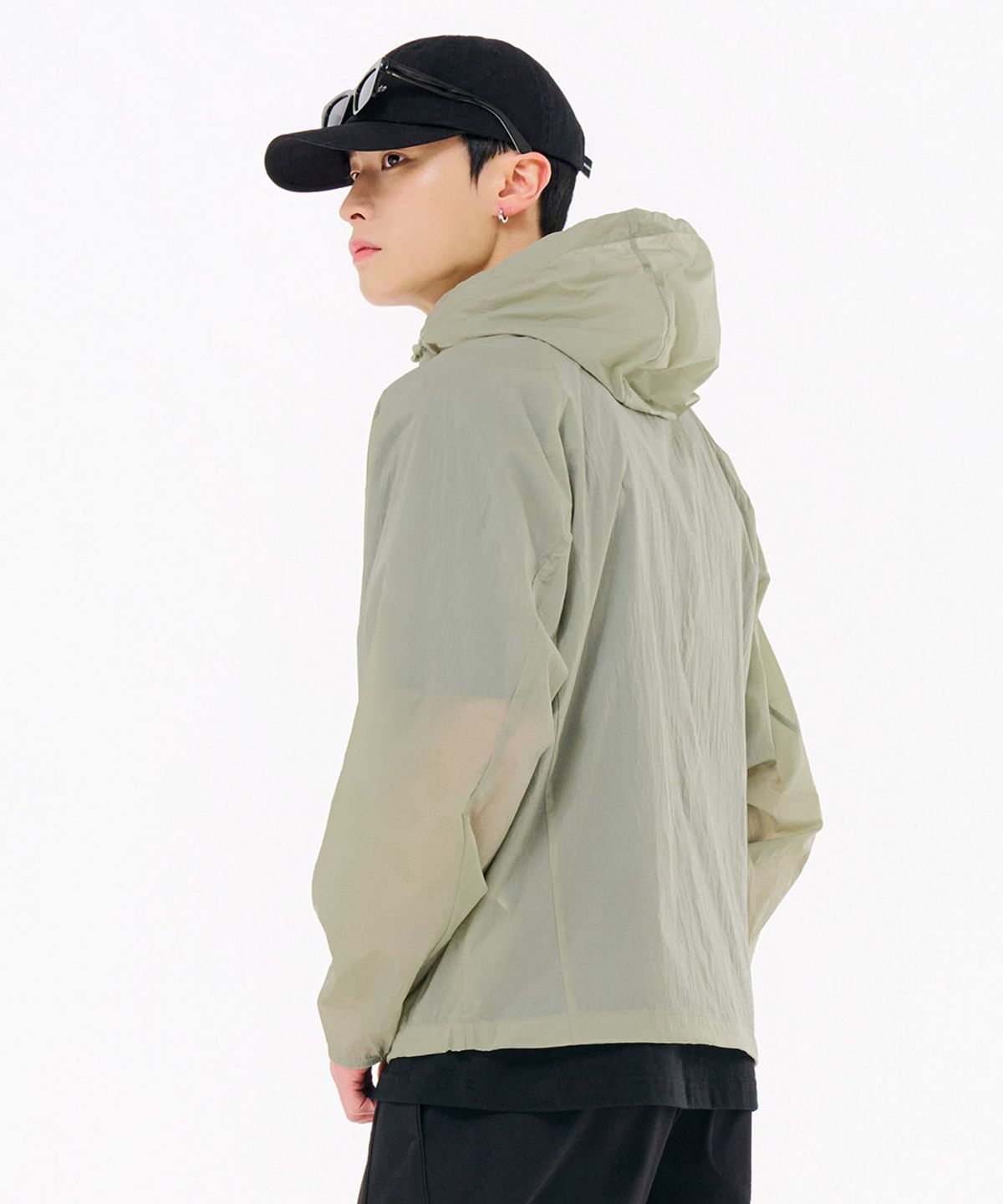 체이스컬트(CHASECULT) 남성 경량 후드 바람막이 점퍼-FBZU4101C0V