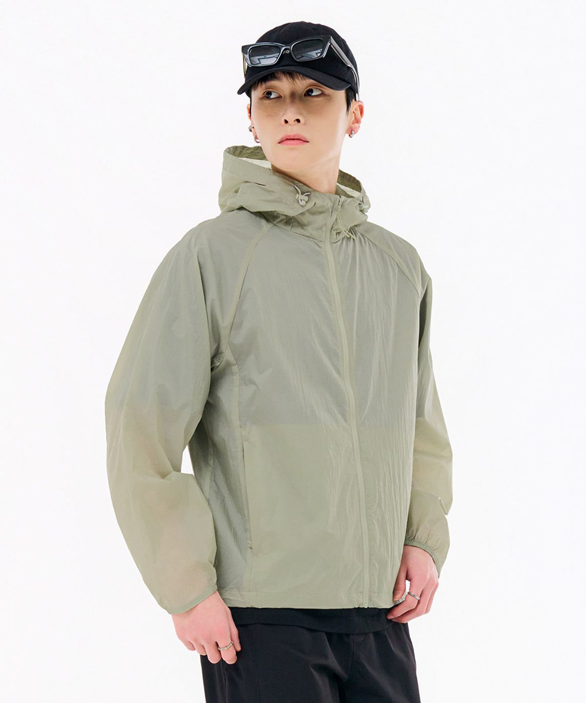 체이스컬트(CHASECULT) 남성 경량 후드 바람막이 점퍼-FBZU4101C0V