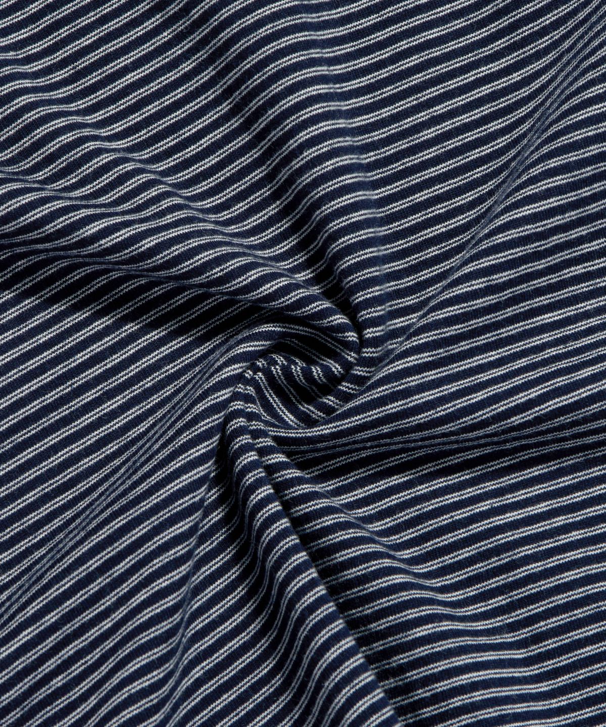 에스피오나지(ESPIONAGE) Micro Stripe Henley Tee Navy