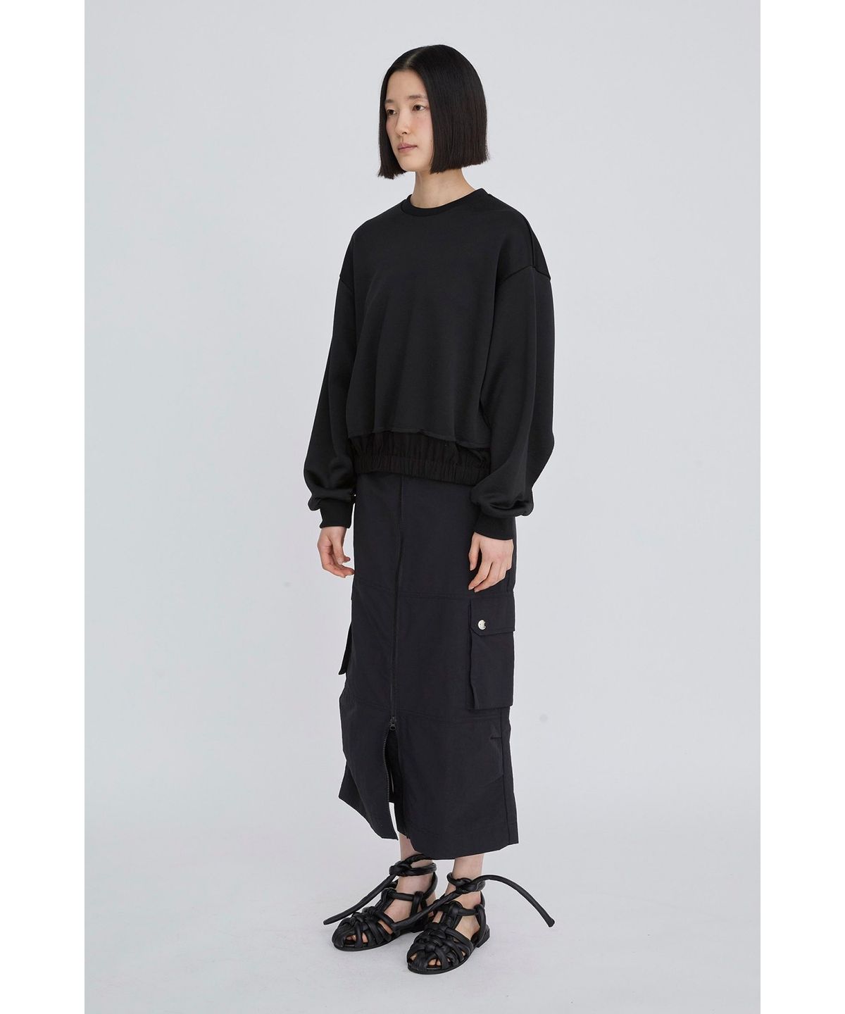 래코드(RECODE) Utility Pocket Cargo Skirt RQKAM26538BKX