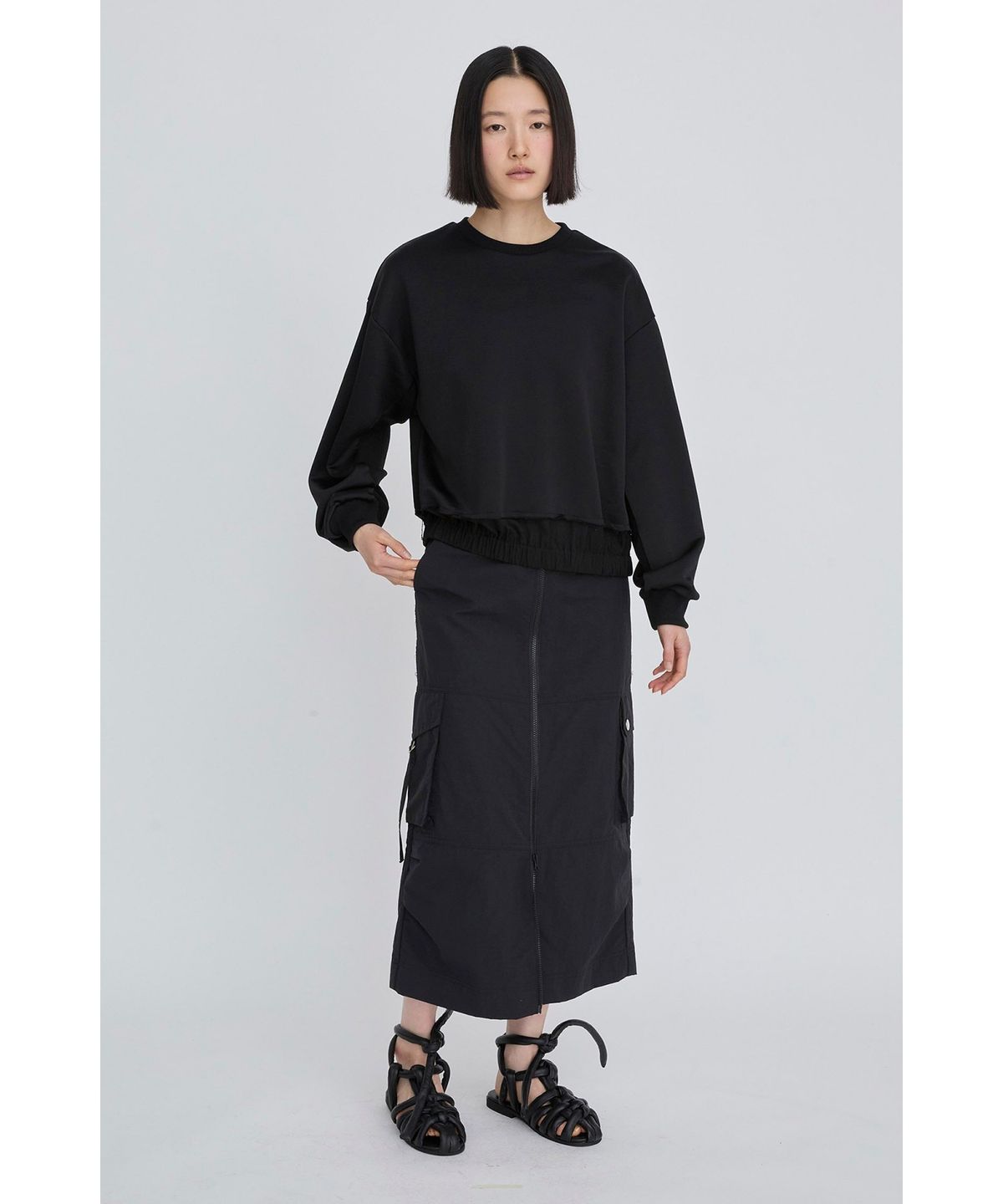 래코드(RECODE) Utility Pocket Cargo Skirt RQKAM26538BKX