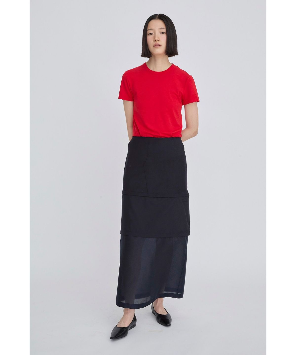 래코드(RECODE) Detachable Three-Way Skirt RQKAS26534NYX