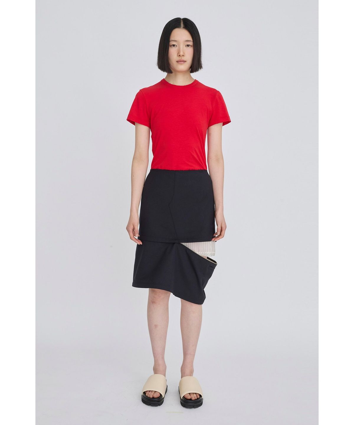 래코드(RECODE) Detachable Three-Way Skirt RQKAS26534NYX