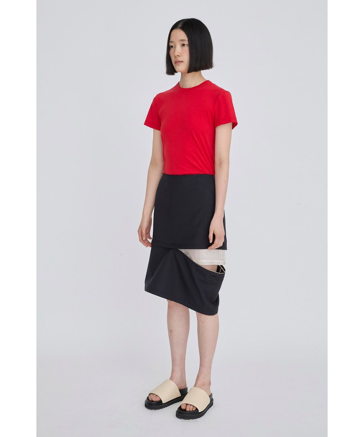 래코드(RECODE) Detachable Three-Way Skirt RQKAS26534NYX