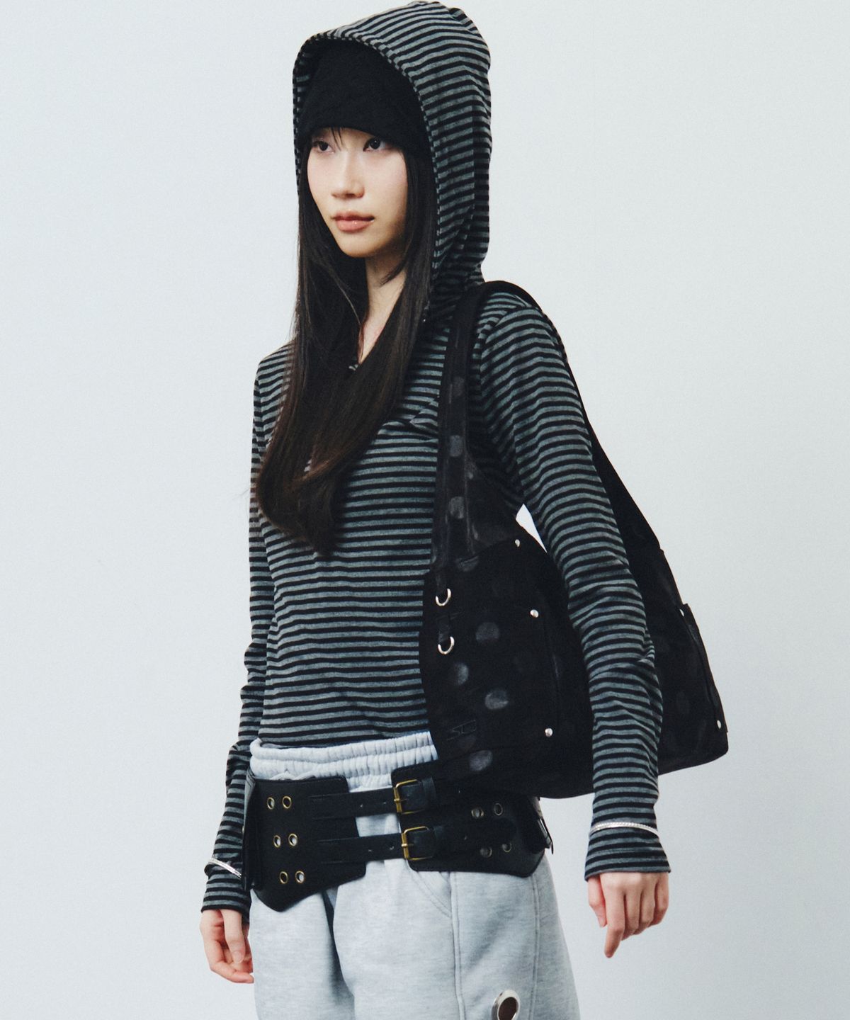 스퀘어라인(SQUARELINE) MAREN Middle 마렌 미들_ Weaving Black