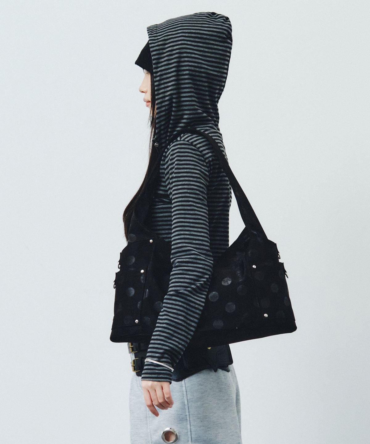 스퀘어라인(SQUARELINE) MAREN Middle 마렌 미들_ Weaving Black